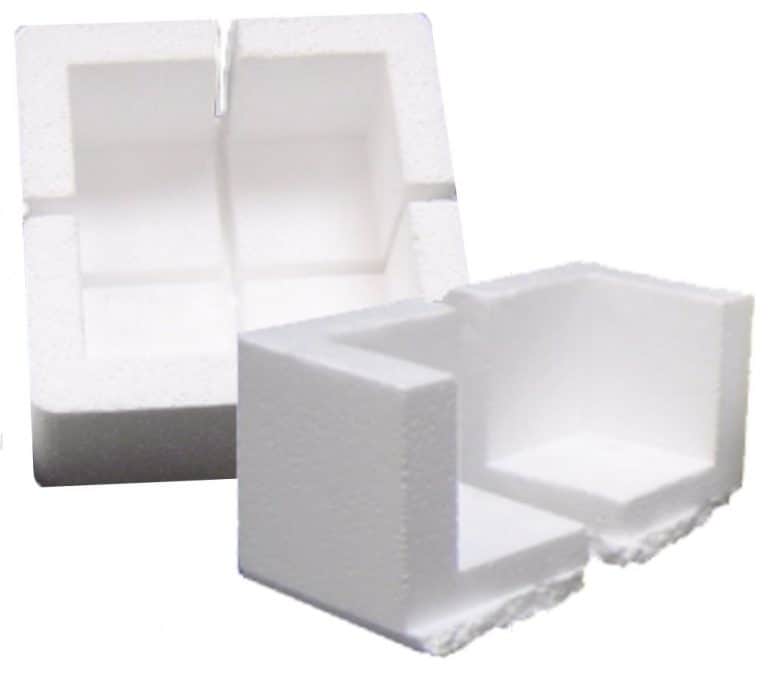 Expanded Polystyrene Foam Edge Corners Protectors 82mm x 82mm x 87mm